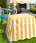 Kids Water Table Cover Fits Step2 Rain Showers Splash Pond Outdoor Dustproof Water Repellent Anti UV Patio Cover For Garden Play Tables Weatherproof And UV Resistant For All Weather Playtime For Backyard Fun over a water table in a garden