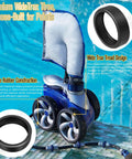Beefed-Up Tune-Up Kit With Three-Pack 48-232 Wide Trax Tires For Polaris Pool Cleaner 3900 Sport P39 And 480 Refurb Kit showcasing tire design
