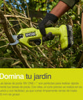 18V One Plus Cordless Pruner Secateurs With 25mm Cut Capacity And 145Nm Torque in use pruning branches