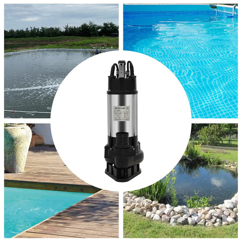 Heavy Duty Submersible Sump Pump Featuring Rust Resistant Stainless Steel Construction And Pure Copper Motor For Basement Drainage Crawl Space Water Removal Built Tough To Handle Slurry Like A Champion with water features.