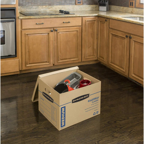 Solid Gear Medium Moving Boxes 20 Pack With Tapeless Assembly And Reinforced Carry Handles To Help You Haul Your Stuff Smoothly And Kick The Packing Hassle Right Out While Keeping Things Tight And Secure During Any Big Move