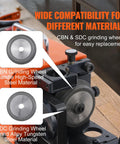 CBN and SDC grinding wheels for Heavy Duty Drill Bit Sharpener For Professionals And DIY Heroes, 3mm to 20mm precision.