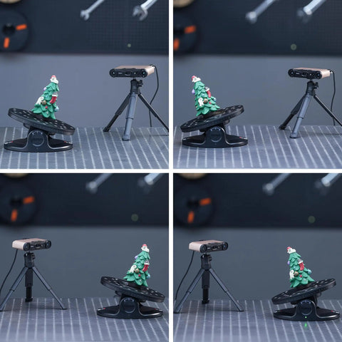 Dead On Accurate Dual Axis Turntable For Seamless 3D Scanner Accessory Smooth Adjustable Speed And Tilt Settings Grab Every Detail Of Small To Medium Objects With Zero Sweat Setup