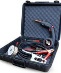 Portable Gas MIG Welder For On The Go Welding Steel Aluminum And Stainless Off Grid Ready No Outlet Needed Includes Carrying Case