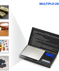 Pocket Digital Scale 0.1g Precision 1000g Capacity For Jewelry, Food, Herbs And Medicine On The Go, Stainless Steel Platform