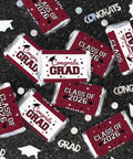 Class Of 2026 Graduation Mini Candy Bar Wrappers For Epic Party Favors Maroon Design 42 Count Self Adhesive Stickers