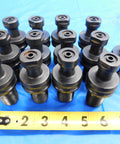 Shop Bench Essential Featuring Cat50 Coolant Through Retention Knobs And Pull Studs Built For Quick Swap Actions On Your Heavy Duty Cnc Milling Rig With 1 Inch 8 Dead Nuts Tight Fit - set of 12 black retention knobs on blue background.