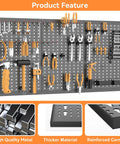 Heavy Duty Metal Pegboard Wall Organizer For Garage And Shop Gear Up Your Workspace With A 24 By 48 Inch Pegboard With Hooks