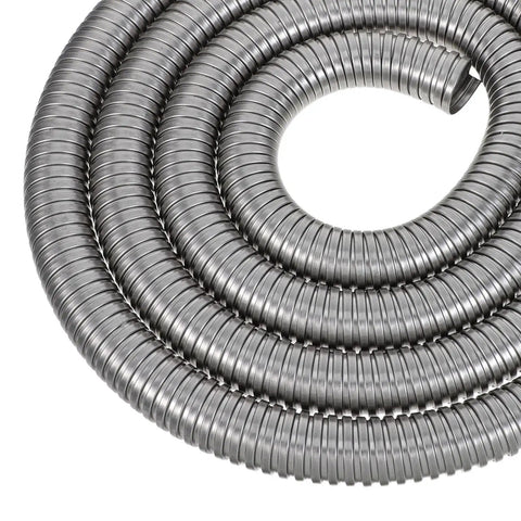 Kickass Stainless Steel Flexible Metal Conduit For Wire Protection 1 Inch X 9.8 Feet coiled flexible tubing for electrical wire guard.