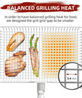Extra Large Stainless Steel Grill Basket For Camping And BBQ Grillin Portable Folding Rack For Fish Vegetables Shrimp And More