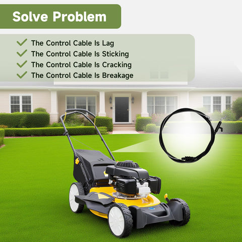 Control Cable For Lawn Mower Blade Brake And Clutch, Compatible With MTD Yard Machines Yard Man Cub Cadet Troy Bilt Craftsman Husky 48 Inch Walk Behind Mowers Replacement Part