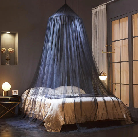 Bed Canopy Mosquito Net For Indoor Outdoor Use Dome Style Bed Tent With 90 Inch Height And 23 Inch Hoop Fits Single To King Beds