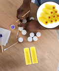 10 Piece Premium Sponge Texture Paint Rollers For Walls And Drywall Easy Replacement Sleeves Fit Standard Frames on wooden table.