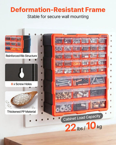 Keep Your Shop Looking Crisp With This Badass 39 Drawer Clear Cabinet Built For Garage Organization Hardware Screws Crafting Supplies And Workshop Tools You Need