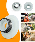 Oil Pump Piston Plunger Shaft Lever Worm Gear Kit For Chainsaws with installation views and components