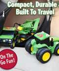 Three Pack Farm Vehicle Set With Lights And Realistic Sounds For Kids, 5 Inch Scale Featuring compact tractors and gator in bag
