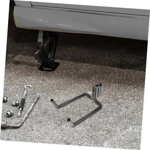 Heavy Duty Track Hooks 10 Piece Set For Truck Tie Down And Garage Organization Built Tough Adjustable Utility Hooks on pavement