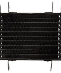 Top Grade Transmission Oil Cooler For Honda Civic And Accord 2003 To 2007 Engine Swap Ready 1.7L 2.4L 3.0L Replacement Part Number Fitment Guaranteed For Maximum Cooling Performance black finned cooler front view