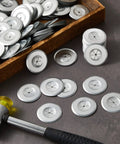 1.5-inch galvanized steel plaster washers; flat round self-locking washers for walls and ceilings (1000 pieces).