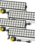 4 Pack 100W LED Shop Lights, Crazy Bright 14000 Lumens, 6000K Daylight White, IP66 Waterproof Garage and Workshop Lighting