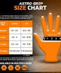 Astro Grip Nitrile Disposable Gloves Powder Free Orange 2XL 1000 Count With Superior Grip And Puncture And Abrasion Resistance size chart