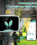 Smart WiFi Water Timer For Garden Hose With App Control No Fuss Setup 2 Zone Brass Inlet And Outlet Rain Delay Auto And Manual