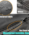 Tough As Nails Heavy Duty Fan Cover For Outdoor Patios Sheds Rain Snow Shielding 24 Inch with waterproof fabric and zipper.