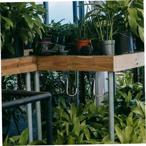 Greenhouse Bracket Set With Hooks And Truss Clips Heavy Duty Metal Growing Tool For Easy Install And Plant Support Diy Friendly No Tools Needed Twist And Hang Design For Indoor Or Outdoor Greenhouses