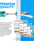 Self Drilling Drywall Anchors And Screws Kit, 30 Piece Set, Size Eight Screws, No Pre Drill Needed, Heavy Duty Wall Anchors