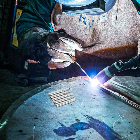 Top Tier Copper Soldering Iron Tips 5 Pack With High Thermal Conductivity And Wear Resistance For Pro Welding Or DIY Projects Plus User Friendly Design That Gets The Job Done Quick And Smooth, showcased during welding.