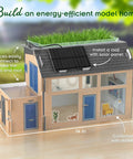 Hands On Green Energy STEM Kit For Kids And Classrooms Build An Energy Efficient Model Home With Solar Panel LEDs Sensors Explore Clean Energy Sustainable Living And Real World Green Architecture Lessons 14x8x7 in house
