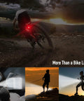 Two Pack Bike Lights With Horn, 1400LM USB Rechargeable Front Headlight And Tail Light, Waterproof With Three Modes