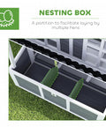 Nesting box of Wooden Chicken Coop 39 Inch With Nesting Box And Pull Out Tray, Waterproof Roof, Outdoor Hen House