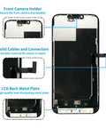 iPhone 13 Pro Max Screen Replacement Kit With 6.7 Inch FHD LCD Display And Touch Digitizer True Tone Programmable Face ID Remains