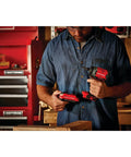 Person using V20 Cordless Impact Driver Kit With 1/4 Inch Quick Release Chuck Battery And Charger Included Brushless Motor