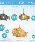 Blue Glass Coastal Pendant Light With Hemp Rope For Beach House Nautical Decor One Light Hanging Fixture Options
