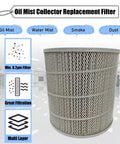CNC Oil Mist Replacement Filter For Industrial Fume Purifier And Oil Mist Collector High Efficiency Filtration Element