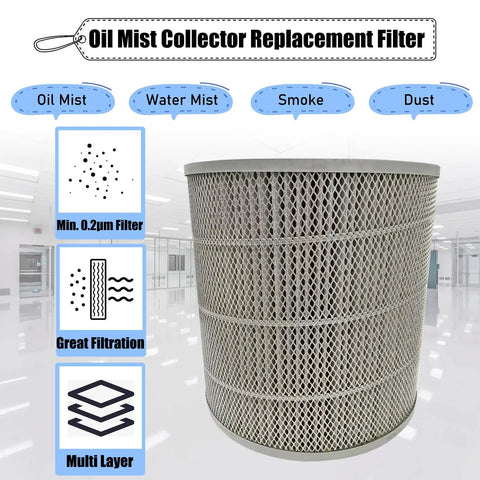 CNC Oil Mist Replacement Filter For Industrial Fume Purifier And Oil Mist Collector High Efficiency Filtration Element