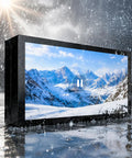 21.5 Inch Outdoor Digital Signage Display With Rock Solid IP65 Waterproof Construction And Hella Bright 2000 Nits Advertising Monitor in rain