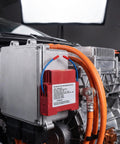 Badass Automatic Fire Extinguisher Stickers For Engine Bay, Rock Solid Aerosol Fire Suppressant installed on engine.