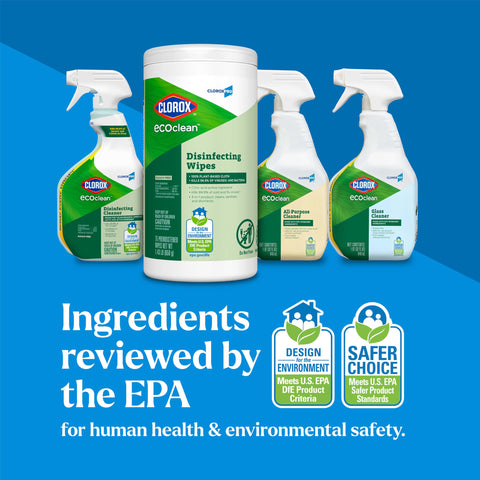 EcoClean Disinfecting Wipes Multipurpose Plant Based Formula That Kills 99.9 Percent Of Germs In Minutes, 75 Count with sprays