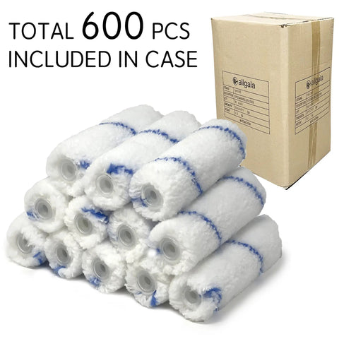 Smooth Operator Premium Microfiber Paint Roller Covers Four Inch Mini Three Eighth Inch Nap in bulk case of 600.