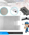 Upgraded W10169961A Universal Fit Aluminum Range Hood Filter Replacement 10.5x12 Inch Mesh Grease Filter, installation guide.