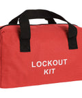 Heavy Duty Lockout Tagout Bag For Electrical Kits Large Capacity LOTO Carry Pouch 9 By 3.8 By 5 Inches Rugged Polyester