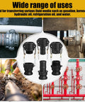 Six Piece Cam Lock Fittings Kit For Fast Grab-And-Go Connections On Hoses And Pipes, 1.5 Inch Camlock Couplings, Type A To F Set