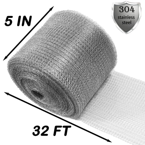 Heavy Duty Rustproof Wire Mesh Roll For Mice Control With Copper And Stainless Steel Mesh Combo No Fuss 5 Inch By 32 Foot
