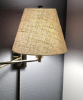 Black Linen Cone Barrel Lamp Shade Set Of 2 For Floor And Table Lamps, 7x14x9 Inches, on wall-mounted lamp