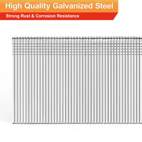 Heavy Duty 16 Gauge Finish Nails 304 Stainless Steel 2400 Piece Assorted Kit with high quality galvanized steel finish.
