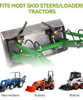 Universal Skid Steer Quick Tach Conversion Adapter Weld On Bobtach Plate fits tractors like New Holland and Bobcat