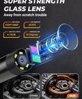 1920P HD Inspection Camera With Light For Tight Spots, 7.9mm Semi-Rigid Probe, 5.9ft Cable, 8 Adjustable LED Lights, IP67 Waterproof, Clear Photos And Video For Home DIY And Pro Troubleshooting glass lens and CMOS sensor detail